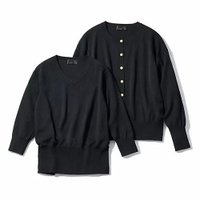 【エムセブンデイズ/M7days】の【加藤かすみさんコラボ】【洗える】着映えアンサンブルニット 人気、トレンドファッション・服の通販 founy(ファニー) ファッション Fashion レディースファッション Fashion for Women トップス・カットソー Cut & Sew Tops ニット Knit Tops & Sweaters アンサンブルニット Knit Ensembles & Twin Sets アンサンブル Ensemble Set カーディガン Cardigan, Knitwear コラボ Collaboration, Collab 半袖 Short Sleeve, Half Sleeve 夏 Summer 洗える Machine Washable |ID:prp329100004887270