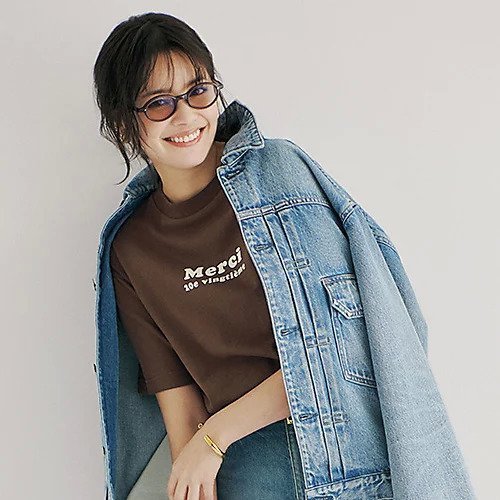 【トゥエルブクローゼット/12closet】の【洗える】USA コットン Merci Tシャツ 大人の最旬トレンドファッション＆コーディネート founy(ファウニー) 　ファッション　Fashion　レディースファッション　Fashion for Women　トップス・カットソー　Cut & Sew Tops　シャツ・ブラウス・オフィスカジュアル　Elegant Blouses & Button-Ups　ロングTシャツ・Tシャツ　Longline T-Shirts & Tees　洗える　Machine Washable　other-3|ID: prp329100004887290 ipo3291000000037245377