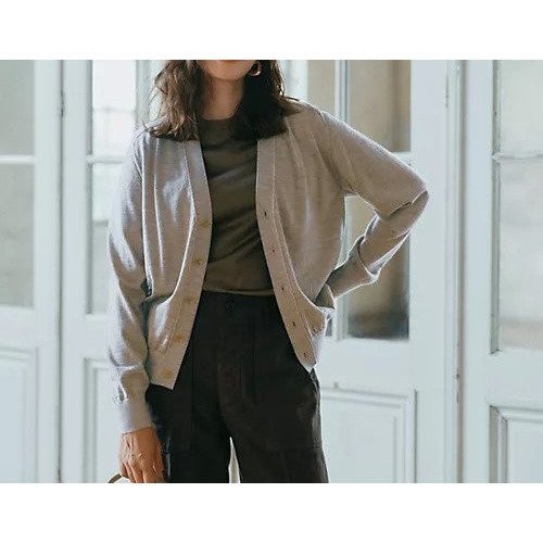 【ウメダ/UMEDA】の16GG V NECK CARDIGAN 人気、トレンドファッション・服の通販 founy(ファニー) 　ファッション　Fashion　レディースファッション　Fashion for Women　トップス・カットソー　Cut & Sew Tops　カーディガン・羽織り　Layered Style Cardigans　インナー　Innerwear　洗える　Machine Washable　カットソー　Cut and Sewn Top　カーディガン　Cardigan, Knitwear　ショルダー　Shoulder, Shoulder Strap　トレンド　Trend, Trending Now　定番　Standard, Basic Item　人気　Popular, Best Seller　バランス　Balance, Style Balance　フォーム　Form　ベーシック　Basic, Essential　別注　Limited Edition, Custom Order　メランジ　Melange, Mixed Yarn　other-3|ID: prp329100004887337 ipo3291000000036492165