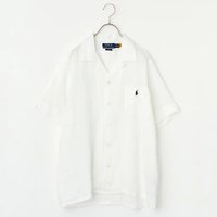 【ポロラルフローレン/POLO RALPH LAUREN】の【洗える】Classic Fit Linen Camp Shirt 人気、トレンドファッション・服の通販 founy(ファニー) ファッション Fashion レディースファッション Fashion for Women トップス・カットソー Cut & Sew Tops シャツ・ブラウス・オフィスカジュアル Elegant Blouses & Button-Ups スリット Slit, Slit Detail ボックス Boxy, Box Shape リネン Linen, Linen Fabric 夏 Summer 定番 Standard, Basic Item 洗える Machine Washable |ID:prp329100004887381