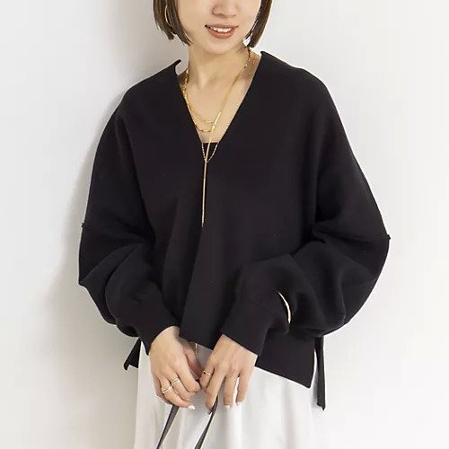 【ノーリーズ/NOLLEY'S】の《手洗い可能》《アンサンブル対応》スウェットライクニットプルオーバー インテリア・キッズ・メンズ・レディースファッション・服の通販 founy(ファニー) 　ファッション　Fashion　レディースファッション　Fashion for Women　トップス・カットソー　Cut & Sew Tops　ニット　Knit Tops & Sweaters　アンサンブルニット　Knit Ensembles & Twin Sets　レディースパーカー・カジュアルフーディー　Casual Hoodies & Sweatshirts　カジュアルプルオーバー・ニットトップス　Pullovers & Knit Tops / Casual Pullovers　スウェット・クルーネックトップス　Sweatshirts & Crewnecks / Relaxed Fit Sweat Tops　アンサンブル　Ensemble Set　スウェット / スエット　Sweatshirt, Sweatwear　スキッパー　Skipper, Open Collar　ストレート　Straight, Straight Cut　スリーブ　Sleeve, Long Sleeve / Short Sleeve　セットアップ　Set-Up, Coordinated Outfit　人気　Popular, Best Seller　バランス　Balance, Style Balance　ボトム　Bottoms, Lower Wear　ロング　Long, Long-Length　おすすめ　Recommended / Our Picks　夏　Summer　エレガント 上品　Elegant　2025年　2025　2025-2026秋冬・A/W　Autumn/Winter 2025–26 AW25–26　2026年　2026　ブラック|ID: prp329100004887417 ipo3291000000036492805