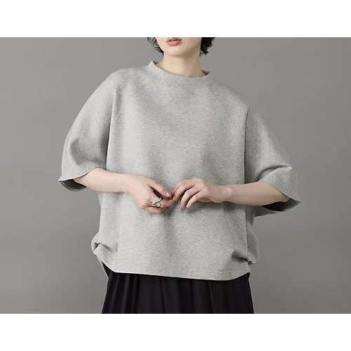 【コグ ザビッグスモーク/COGTHEBIGSMOKE】のスウェットトップス インテリア・キッズ・メンズ・レディースファッション・服の通販 founy(ファウニー) 　ファッション　Fashion　レディースファッション　Fashion for Women　トップス・カットソー　Cut & Sew Tops　レディースパーカー・カジュアルフーディー　Casual Hoodies & Sweatshirts　スウェット・クルーネックトップス　Sweatshirts & Crewnecks / Relaxed Fit Sweat Tops　ストレッチ　Stretch, Stretchy Fabric　フォルム　Silhouette, Form　夏　Summer　MID GREY|ID: prp329100004887463 ipo3291000000037247942