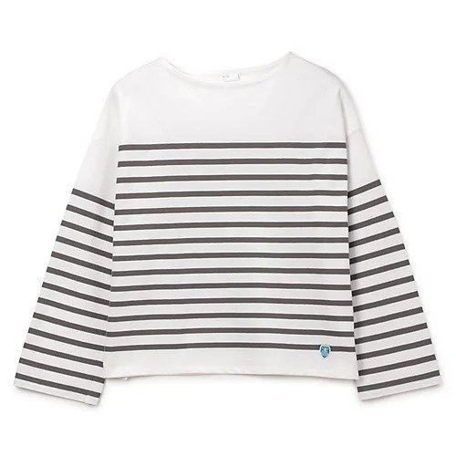 【オーシバル/ORCIVAL】のWIDE BODY BOAT NECK P.O. インテリア・キッズ・メンズ・レディースファッション・服の通販 founy(ファニー) 　ファッション　Fashion　レディースファッション　Fashion for Women　バスク　Basque, Basque Style　モダン　Modern, Contemporary　ラッセル　Raschel, Raschel Lace　ワイド　Wide, Wide Fit　WHITE×STEEL GREY|ID: prp329100004887465 ipo3291000000036493134