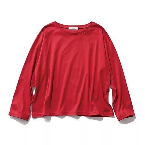 【スアデオ/suadeo】のコンパクトロンT インテリア・キッズ・メンズ・レディースファッション・服の通販 founy(ファニー) 　ファッション　Fashion　レディースファッション　Fashion for Women　トップス・カットソー　Cut & Sew Tops　ロングTシャツ・Tシャツ　Longline T-Shirts & Tees　インナー　Innerwear　シルケット　Silket, Silky Cotton　エレガント 上品　Elegant　洗える　Machine Washable　レッド|ID: prp329100004887469 ipo3291000000036493157