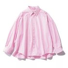 【トゥエルブクローゼット/12closet】の【DEAR DAYS】【洗える】バックフレアオーバーシャツ ピンクストライプ|ID: prp329100004887471 ipo3291000000037249856