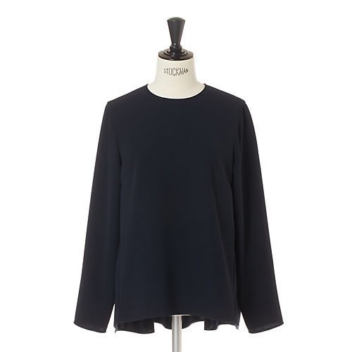 【トゥエルブクローゼット/12closet】の【12classe】【洗える】切り替えフレアブラウス 人気、トレンドファッション・服の通販 founy(ファニー) 　ファッション　Fashion　レディースファッション　Fashion for Women　トップス・カットソー　Cut & Sew Tops　シャツ・ブラウス・オフィスカジュアル　Elegant Blouses & Button-Ups　おすすめ　Recommended / Our Picks　シンプル　Simple, Minimal　ドレープ　Drape, Draping Fabric　ネックレス　Necklace, Pendant Necklace　フレア　Flare, Flared　ブローチ　Brooch, Pin Brooch　ラウンド　Round, Round Neck　エレガント 上品　Elegant　洗える　Machine Washable　other-2|ID: prp329100004887474 ipo3291000000036493240