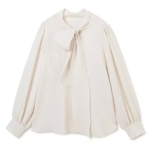 【エムセブンデイズ/M7days】の【徳原文子さんコラボ】【洗える】シボ感ボウタイブラウス インテリア・キッズ・メンズ・レディースファッション・服の通販 founy(ファニー) 　ファッション　Fashion　レディースファッション　Fashion for Women　トップス・カットソー　Cut & Sew Tops　シャツ・ブラウス・オフィスカジュアル　Elegant Blouses & Button-Ups　エレガント 上品　Elegant　コラボ　Collaboration, Collab　フェミニン　Feminine, Girly　リボン　Ribbon, Bow　旅行　Travel　洗える　Machine Washable　軽量　Lightweight, Ultra Light　アイボリー1|ID: prp329100004887480 ipo3291000000036493318