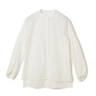 【イーバイエクラ/E by eclat】の袖ピンタックボリュームブラウス 大人の最旬トレンドファッション＆コーディネート founy(ファウニー) ファッション Fashion レディースファッション Fashion for Women トップス・カットソー Cut & Sew Tops シャツ・ブラウス・オフィスカジュアル Elegant Blouses & Button-Ups ショルダー Shoulder, Shoulder Strap ドロップ Drop Shoulder, Dropped Style バランス Balance, Style Balance ブラウジング Blouson Silhouette, Cinched Waist 洗える Machine Washable thumbnail ホワイト1|ID: prp329100004887481 ipo3291000000037248204