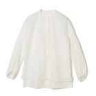 【イーバイエクラ/E by eclat】の袖ピンタックボリュームブラウス 大人の最旬トレンドファッション＆コーディネート founy(ファウニー) ファッション Fashion レディースファッション Fashion for Women トップス・カットソー Cut & Sew Tops シャツ・ブラウス・オフィスカジュアル Elegant Blouses & Button-Ups ショルダー Shoulder, Shoulder Strap ドロップ Drop Shoulder, Dropped Style バランス Balance, Style Balance ブラウジング Blouson Silhouette, Cinched Waist 洗える Machine Washable thumbnail ホワイト|ID: prp329100004887481 ipo3291000000037248206