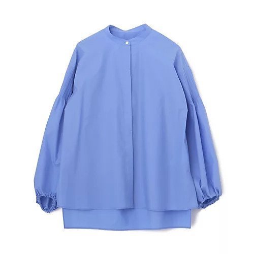 【イーバイエクラ/E by eclat】の袖ピンタックボリュームブラウス インテリア・キッズ・メンズ・レディースファッション・服の通販 founy(ファウニー) 　ファッション　Fashion　レディースファッション　Fashion for Women　トップス・カットソー　Cut & Sew Tops　シャツ・ブラウス・オフィスカジュアル　Elegant Blouses & Button-Ups　ショルダー　Shoulder, Shoulder Strap　ドロップ　Drop Shoulder, Dropped Style　バランス　Balance, Style Balance　ブラウジング　Blouson Silhouette, Cinched Waist　洗える　Machine Washable　サックスブルー|ID: prp329100004887481 ipo3291000000037248208