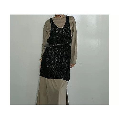 【マージュール/marjour】のOPENWORK KNIT TUNIC 人気、トレンドファッション・服の通販 founy(ファニー) 　ファッション　Fashion　レディースファッション　Fashion for Women　トップス・カットソー　Cut & Sew Tops　ニット　Knit Tops & Sweaters　インナー　Innerwear　シンプル　Simple, Minimal　スタイリッシュ　Stylish, Fashionable　ストレッチ　Stretch, Stretchy Fabric　チュニック　Tunic, Long Top　冬　Winter / This Winter　夏　Summer　春　Spring　S/S・春夏　SS, Spring/Summer, Warm Season　透かし　Cut-Out, Lacework　other-2|ID: prp329100004887499 ipo3291000000036493633