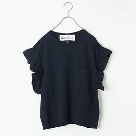 【ダリア/dahlia】の【LEE別注】【洗える】ショート丈異素材切り替えトップス 大人の最旬トレンドファッション＆コーディネート founy(ファウニー) ファッション Fashion レディースファッション Fashion for Women トップス・カットソー Cut & Sew Tops ショート Short, Short Length バランス Balance, Style Balance フリル Frill, Ruffle ポケット Pocket, Pocket Detail 別注 Limited Edition, Custom Order 洗える Machine Washable |ID:prp329100004887500