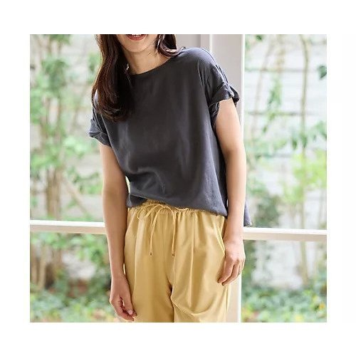 【エニー/ANY】のヨーロピアンリネンツイストスリーブブラウス インテリア・キッズ・メンズ・レディースファッション・服の通販 founy(ファニー) 　ファッション　Fashion　レディースファッション　Fashion for Women　トップス・カットソー　Cut & Sew Tops　シャツ・ブラウス・オフィスカジュアル　Elegant Blouses & Button-Ups　カーディガン　Cardigan, Knitwear　ジャケット　Jacket, Outerwear　スリーブ　Sleeve, Long Sleeve / Short Sleeve　デニム　Denim, Jeans Material　フレンチ　French, French Style　リネン　Linen, Linen Fabric　リラックス　Relax, Relaxed Fit　ワイド　Wide, Wide Fit　エレガント 上品　Elegant　夏　Summer　チャコール|ID: prp329100004888733 ipo3291000000036510352