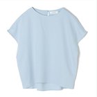【イーバイエクラ/E by eclat】の【とろみ】コクーンブラウス 人気、トレンドファッション・服の通販 founy(ファニー) ファッション Fashion レディースファッション Fashion for Women トップス・カットソー Cut & Sew Tops シャツ・ブラウス・オフィスカジュアル Elegant Blouses & Button-Ups とろみ Fluid, Flowy Fabric カッティング Cutting Detail シンプル Simple, Minimal リュクス Luxury, Elegant, High-End, Chic 洗える Machine Washable thumbnail ライトブルー|ID: prp329100004888737 ipo3291000000036510399