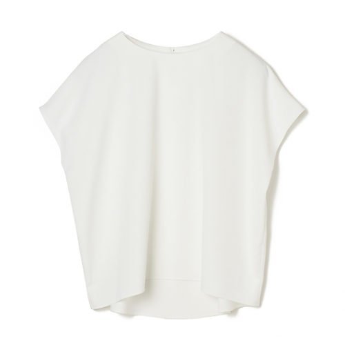 【イーバイエクラ/E by eclat】の【とろみ】コクーンブラウス インテリア・キッズ・メンズ・レディースファッション・服の通販 founy(ファウニー) 　ファッション　Fashion　レディースファッション　Fashion for Women　トップス・カットソー　Cut & Sew Tops　シャツ・ブラウス・オフィスカジュアル　Elegant Blouses & Button-Ups　とろみ　Fluid, Flowy Fabric　カッティング　Cutting Detail　シンプル　Simple, Minimal　洗える　Machine Washable　ホワイト1|ID: prp329100004888737 ipo3291000000037245410
