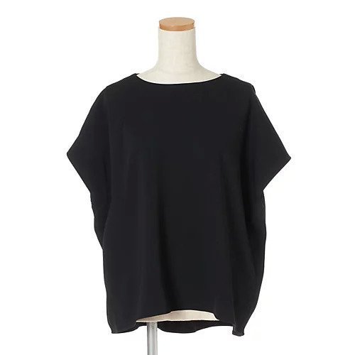 【イーバイエクラ/E by eclat】の【とろみ】コクーンブラウス インテリア・キッズ・メンズ・レディースファッション・服の通販 founy(ファウニー) 　ファッション　Fashion　レディースファッション　Fashion for Women　トップス・カットソー　Cut & Sew Tops　シャツ・ブラウス・オフィスカジュアル　Elegant Blouses & Button-Ups　とろみ　Fluid, Flowy Fabric　カッティング　Cutting Detail　シンプル　Simple, Minimal　洗える　Machine Washable　ブラック|ID: prp329100004888737 ipo3291000000037245415