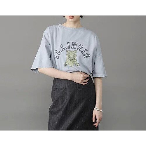 【レミレリーフ/REMI RELIEF】の【HPS別注】HARD SP加工20/-天竺BIGサイズT(ILLINOIS) 人気、トレンドファッション・服の通販 founy(ファニー) 　ファッション　Fashion　レディースファッション　Fashion for Women　ヴィンテージ　Vintage Style　洗える　Machine Washable　グラフィック　Graphic, Graphic Design　スペシャル　Special, Limited Edition　ダメージ　Distressed, Destroyed　猫　Cat, Kitty　プリント　Print, Printed Pattern　別注　Limited Edition, Custom Order　マニッシュ　Mannish, Boyish　モチーフ　Motif, Design Theme　おすすめ　Recommended / Our Picks　other-2|ID: prp329100004888755 ipo3291000000036510512