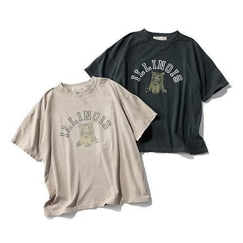 【レミレリーフ/REMI RELIEF】の【HPS別注】HARD SP加工20/-天竺BIGサイズT(ILLINOIS) 大人の最旬トレンドファッション＆コーディネート founy(ファウニー) 　ファッション　Fashion　レディースファッション　Fashion for Women　ヴィンテージ　Vintage Style　洗える　Machine Washable　グラフィック　Graphic, Graphic Design　スペシャル　Special, Limited Edition　ダメージ　Distressed, Destroyed　猫　Cat, Kitty　プリント　Print, Printed Pattern　別注　Limited Edition, Custom Order　マニッシュ　Mannish, Boyish　モチーフ　Motif, Design Theme　おすすめ　Recommended / Our Picks　other-3|ID: prp329100004888755 ipo3291000000037248139