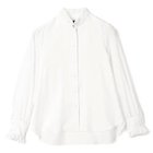 【ペールジュート/Pale Jute】のfrill collar blouse「Brigitte II」 人気、トレンドファッション・服の通販 founy(ファニー) ファッション Fashion レディースファッション Fashion for Women インナー Innerwear ギャザー Gathered, Ruffled スウェット / スエット Sweatshirt, Sweatwear フリル Frill, Ruffle エレガント 上品 Elegant 洗える Machine Washable thumbnail white|ID: prp329100004888759 ipo3291000000036510546