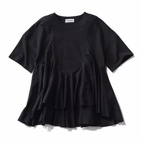 【アユーシ/AAYUSHI】 ペプラムラッフルTシャツ人気、トレンドファッション・服の通販 founy(ファニー) ファッション Fashion レディースファッション Fashion for Women トップス・カットソー Cut & Sew Tops シャツ・ブラウス・オフィスカジュアル Elegant Blouses & Button-Ups ロングTシャツ・Tシャツ Longline T-Shirts & Tees エレガント 上品 Elegant 春 Spring 洗える Machine Washable カットソー Cut and Sewn Top シンプル Simple, Minimal スラックス Slacks, Dress Pants スリム Slim, Slim Fit デニム Denim, Jeans Material 定番 Standard, Basic Item バランス Balance, Style Balance フォルム Silhouette, Form フリル Frill, Ruffle フレア Flare, Flared ペプラム Peplum, Flared Hem リラックス Relax, Relaxed Fit ロマンティック Romantic, Feminine Style |ID:prp329100004888777
