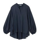 【ドメル/DOMELLE】のギャザースリーブシャツ ネイビー|ID: prp329100004889144 ipo3291000000036525969