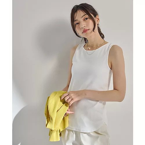 【エニー/ANY】のテレコタンクトップ インテリア・キッズ・メンズ・レディースファッション・服の通販 founy(ファニー) 　ファッション　Fashion　レディースファッション　Fashion for Women　インナー　Innerwear　洗える　Machine Washable　カーディガン　Cardigan, Knitwear　抗菌　Antibacterial, Bacteria-Resistant　タンク　Tank Top, Sleeveless Top　テレコ　Ribbed, Rib Stitch　トレンド　Trend, Trending Now　おすすめ　Recommended / Our Picks　アイボリー|ID: prp329100004889148 ipo3291000000036526035