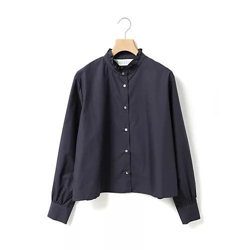 【ミディウミ/MidiUmi】のフリルショートシャツ 人気、トレンドファッション・服の通販 founy(ファニー) 　ファッション　Fashion　レディースファッション　Fashion for Women　トップス・カットソー　Cut & Sew Tops　シャツ・ブラウス・オフィスカジュアル　Elegant Blouses & Button-Ups　おすすめ　Recommended / Our Picks　ショート　Short, Short Length　スタンド　Stand Collar, Upright Stand　タイプライター　Typewriter Fabric, Crisp Cotton　フリル　Frill, Ruffle　エレガント 上品　Elegant　春　Spring　 other-1|ID: prp329100004889155 ipo3291000000036526089