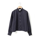 【ミディウミ/MidiUmi】のフリルショートシャツ 人気、トレンドファッション・服の通販 founy(ファニー) ファッション Fashion レディースファッション Fashion for Women トップス・カットソー Cut & Sew Tops シャツ・ブラウス・オフィスカジュアル Elegant Blouses & Button-Ups おすすめ Recommended / Our Picks ショート Short, Short Length スタンド Stand Collar, Upright Stand タイプライター Typewriter Fabric, Crisp Cotton フリル Frill, Ruffle エレガント 上品 Elegant 春 Spring thumbnail ネイビー|ID: prp329100004889155 ipo3291000000036526091