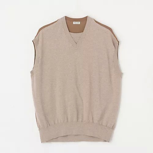 【アンスクリア/INSCRIRE】のCotton 16G V neck Vest 人気、トレンドファッション・服の通販 founy(ファニー) 　ファッション　Fashion　レディースファッション　Fashion for Women　アウター　Coat / Outerwear Collection　トップス・カットソー　Cut & Sew Tops　ベスト&ジレ / 重ね着スタイル　Vests & Gilets　コンパクト　Compact, Small Size　夏　Summer　春　Spring　S/S・春夏　SS, Spring/Summer, Warm Season　洗える　Machine Washable　 other-1|ID: prp329100004890789 ipo3291000000036554144