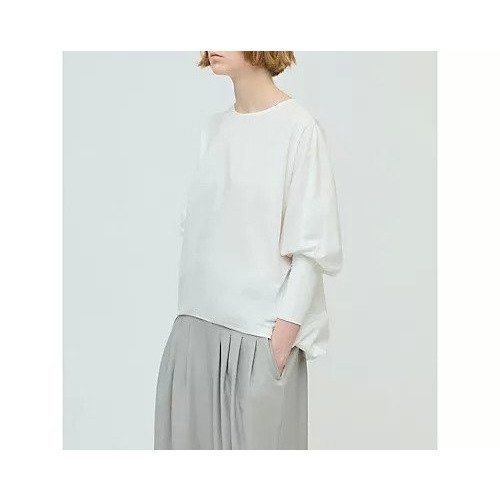 【ミズイロ インド/mizuiro ind】のクルーネックコクーンプルオーバー 人気、トレンドファッション・服の通販 founy(ファニー) 　ファッション　Fashion　レディースファッション　Fashion for Women　トップス・カットソー　Cut & Sew Tops　カジュアルプルオーバー・ニットトップス　Pullovers & Knit Tops / Casual Pullovers　シンプル　Simple, Minimal　タイプライター　Typewriter Fabric, Crisp Cotton　フィット　Fit, Slim Fit　フロント　Front, Front Design　ベーシック　Basic, Essential　エレガント 上品　Elegant　再入荷　Restock / Back in Stock　other-3|ID: prp329100004890795 ipo3291000000036554200