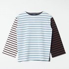 【ルミノア/Le minor】の【HPS別注】JEANNE 人気、トレンドファッション・服の通販 founy(ファニー) ファッション Fashion レディースファッション Fashion for Women 洗える Machine Washable ショルダー Shoulder, Shoulder Strap ストライプ Stripe, Striped Pattern ドロップ Drop Shoulder, Dropped Style パープル Purple, Violet フィット Fit, Slim Fit フロント Front, Front Design ベーシック Basic, Essential ボーダー Border, Stripe 別注 Limited Edition, Custom Order thumbnail WHITE/OCEAN|ID: prp329100004890797 ipo3291000000036554215