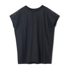 【イーバイエクラ/E by eclat】の【前後2WAY】レース切り替えフレンチスリーブT 人気、トレンドファッション・服の通販 founy(ファニー) ファッション Fashion レディースファッション Fashion for Women ジャカード／ジャガード Jacquard, Woven Pattern スリーブ Sleeve, Long Sleeve / Short Sleeve フレンチ French, French Style モチーフ Motif, Design Theme リーフ Leaf, Botanical Leaf レース Lace, Lace Fabric 夏 Summer 洗える Machine Washable thumbnail ブラック|ID: prp329100004898290 ipo3291000000036643833