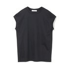 【イーバイエクラ/E by eclat】のフレンチスリーブTシャツ 人気、トレンドファッション・服の通販 founy(ファニー) ファッション Fashion レディースファッション Fashion for Women トップス・カットソー Cut & Sew Tops シャツ・ブラウス・オフィスカジュアル Elegant Blouses & Button-Ups ロングTシャツ・Tシャツ Longline T-Shirts & Tees スリーブ Sleeve, Long Sleeve / Short Sleeve フェミニン Feminine, Girly フレンチ French, French Style 半袖 Short Sleeve, Half Sleeve 洗える Machine Washable thumbnail ブラック|ID: prp329100004898297 ipo3291000000036643944