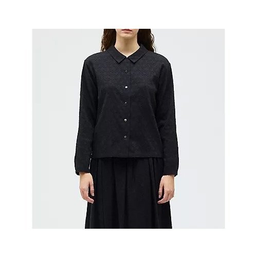 【ミズイロ インド/mizuiro ind】のジャカードロングスリーブシャツ 人気、トレンドファッション・服の通販 founy(ファニー) 　ファッション　Fashion　レディースファッション　Fashion for Women　トップス・カットソー　Cut & Sew Tops　シャツ・ブラウス・オフィスカジュアル　Elegant Blouses & Button-Ups　インド　Indian Textile　シンプル　Simple, Minimal　ジャカード／ジャガード　Jacquard, Woven Pattern　セットアップ　Set-Up, Coordinated Outfit　ミックス　Mix, Mixed Style　 other-1|ID: prp329100004898309 ipo3291000000036644120