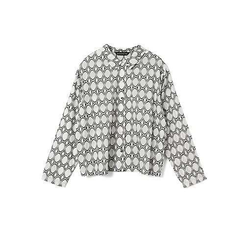 【ミズイロ インド/mizuiro ind】のジャカードロングスリーブシャツ インテリア・キッズ・メンズ・レディースファッション・服の通販 founy(ファニー) 　ファッション　Fashion　レディースファッション　Fashion for Women　トップス・カットソー　Cut & Sew Tops　シャツ・ブラウス・オフィスカジュアル　Elegant Blouses & Button-Ups　インド　Indian Textile　シンプル　Simple, Minimal　ジャカード／ジャガード　Jacquard, Woven Pattern　セットアップ　Set-Up, Coordinated Outfit　ミックス　Mix, Mixed Style　ミックス|ID: prp329100004898309 ipo3291000000036644123