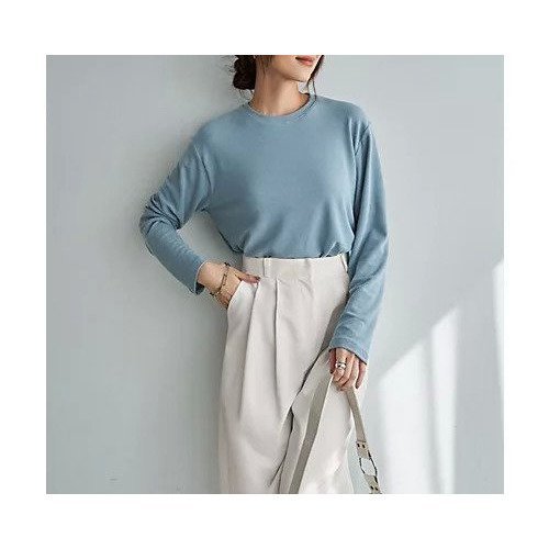 【スタイルデリ/STYLE DELI】の絶妙に緩いフワとろカットソートップス 人気、トレンドファッション・服の通販 founy(ファニー) ファッション Fashion レディースファッション Fashion for Women トップス・カットソー Cut & Sew Tops カットソー・ベーシックTシャツ Cut-and-Sewn Tops / Stretch Tees & Basics イエロー Yellow インナー Innerwear オレンジ Orange カットソー Cut and Sewn Top サロペット Overalls, Salopette ストライプ Stripe, Striped Pattern ストレート Straight, Straight Cut スリット Slit, Slit Detail とろみ Fluid, Flowy Fabric 長袖 Long Sleeve, Full Sleeve ベスト Vest, Waistcoat other-1|ID: prp329100004898803 ipo3291000000036649776