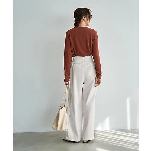 【スタイルデリ/STYLE DELI】の絶妙に緩いフワとろカットソートップス 人気、トレンドファッション・服の通販 founy(ファニー) ファッション Fashion レディースファッション Fashion for Women トップス・カットソー Cut & Sew Tops カットソー・ベーシックTシャツ Cut-and-Sewn Tops / Stretch Tees & Basics イエロー Yellow インナー Innerwear オレンジ Orange カットソー Cut and Sewn Top サロペット Overalls, Salopette ストライプ Stripe, Striped Pattern ストレート Straight, Straight Cut スリット Slit, Slit Detail とろみ Fluid, Flowy Fabric 長袖 Long Sleeve, Full Sleeve ベスト Vest, Waistcoat other-3|ID: prp329100004898803 ipo3291000000036649786