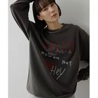 【ウィムガゼット/Whim Gazette】のロゴロングスリーブTシャツ 人気、トレンドファッション・服の通販 founy(ファニー) ファッション Fashion レディースファッション Fashion for Women トップス・カットソー Cut & Sew Tops シャツ・ブラウス・オフィスカジュアル Elegant Blouses & Button-Ups ロングTシャツ・Tシャツ Longline T-Shirts & Tees 2026年 2026 カットソー Cut and Sewn Top スリーブ Sleeve, Long Sleeve / Short Sleeve プリント Print, Printed Pattern ベーシック Basic, Essential ロング Long, Long-Length thumbnail チャコールグレー|ID: prp329100004898828 ipo3291000000036649994