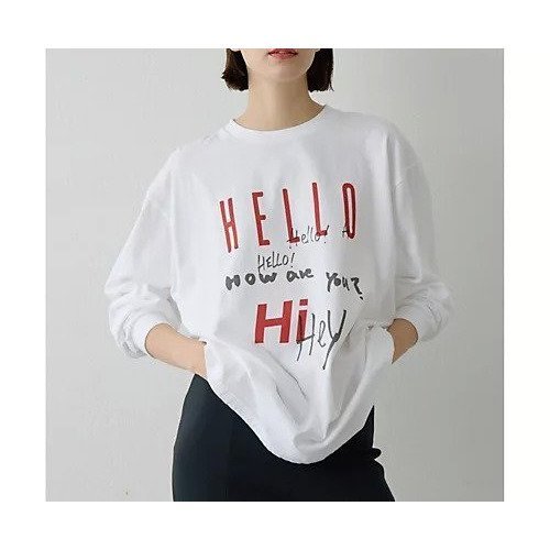 【ウィムガゼット/Whim Gazette】のロゴロングスリーブTシャツ 人気、トレンドファッション・服の通販 founy(ファニー) 　ファッション　Fashion　レディースファッション　Fashion for Women　トップス・カットソー　Cut & Sew Tops　シャツ・ブラウス・オフィスカジュアル　Elegant Blouses & Button-Ups　ロングTシャツ・Tシャツ　Longline T-Shirts & Tees　2026年　2026　カットソー　Cut and Sewn Top　スリーブ　Sleeve, Long Sleeve / Short Sleeve　プリント　Print, Printed Pattern　ベーシック　Basic, Essential　ロング　Long, Long-Length　other-2|ID: prp329100004898828 ipo3291000000036649998