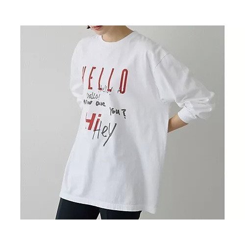 【ウィムガゼット/Whim Gazette】のロゴロングスリーブTシャツ 人気、トレンドファッション・服の通販 founy(ファニー) 　ファッション　Fashion　レディースファッション　Fashion for Women　トップス・カットソー　Cut & Sew Tops　シャツ・ブラウス・オフィスカジュアル　Elegant Blouses & Button-Ups　ロングTシャツ・Tシャツ　Longline T-Shirts & Tees　2026年　2026　カットソー　Cut and Sewn Top　スリーブ　Sleeve, Long Sleeve / Short Sleeve　プリント　Print, Printed Pattern　ベーシック　Basic, Essential　ロング　Long, Long-Length　other-3|ID: prp329100004898828 ipo3291000000036650000