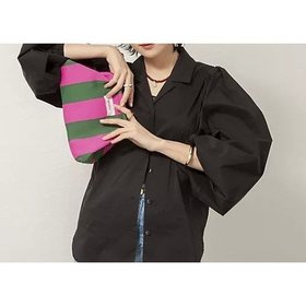 【ノーリーズ/NOLLEY'S】の【MAQWEL/マクウェル】ボリュームスリーブ開襟シャツ 人気、トレンドファッション・服の通販 founy(ファニー) ファッション Fashion レディースファッション Fashion for Women トップス・カットソー Cut & Sew Tops シャツ・ブラウス・オフィスカジュアル Elegant Blouses & Button-Ups ボリューム袖・フリルスリーブブラウス Voluminous & Ruffle Sleeves / Puffy Sleeve Tops 2026年 2026 シンプル Simple, Minimal スリーブ Sleeve, Long Sleeve / Short Sleeve バランス Balance, Style Balance |ID:prp329100004898830