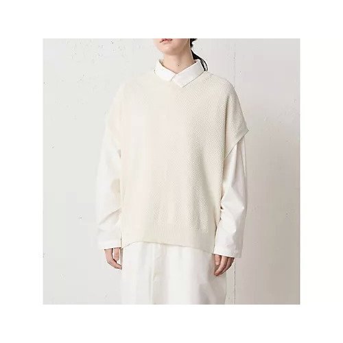 【ミディウミ/MidiUmi】のコクーンニットベスト 人気、トレンドファッション・服の通販 founy(ファニー) ファッション Fashion レディースファッション Fashion for Women アウター Coat / Outerwear Collection トップス・カットソー Cut & Sew Tops ニット Knit Tops & Sweaters ベスト&ジレ / 重ね着スタイル Vests & Gilets サマー Summer, Summer Style ベスト Vest, Waistcoat 人気 Popular, Best Seller 半袖 Short Sleeve, Half Sleeve 鹿の子 Piqué, Kanoko Fabric other-2|ID: prp329100004898849 ipo3291000000036650193