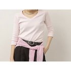 【ノーリーズ/NOLLEY'S】の【MAQWEL/マクウェル】ウォッシャブルCOTTON RIB 7分袖VネックTシャツ ベビーピンク|ID: prp329100004899584 ipo3291000000036892643