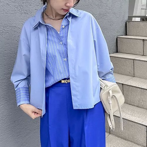 【ノーリーズ/NOLLEY'S】のウォッシャブルレイヤード風ショート丈シャツ 人気、トレンドファッション・服の通販 founy(ファニー) ファッション Fashion レディースファッション Fashion for Women トップス・カットソー Cut & Sew Tops シャツ・ブラウス・オフィスカジュアル Elegant Blouses & Button-Ups 2026年 2026 シアー Sheer, See-Through ショート Short, Short Length ストライプ Stripe, Striped Pattern 今季 This Season, Current Season 無地 Plain, Solid Color other-2|ID: prp329100004899587 ipo3291000000036658020