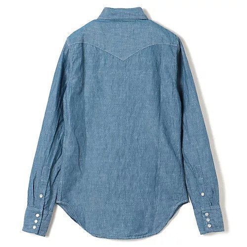 【マディソンブルー/MADISONBLUE】のWESTERN SHIRT C/LI CHAMBRAY 人気、トレンドファッション・服の通販 founy(ファニー) 　ファッション　Fashion　レディースファッション　Fashion for Women　トップス・カットソー　Cut & Sew Tops　シャツ・ブラウス・オフィスカジュアル　Elegant Blouses & Button-Ups　エレガント 上品　Elegant　シャンブレー　Chambray, Denim-Like Fabric　フラップ　Flap, Flap Pocket　ポケット　Pocket, Pocket Detail　other-2|ID: prp329100004902347 ipo3291000000036687400