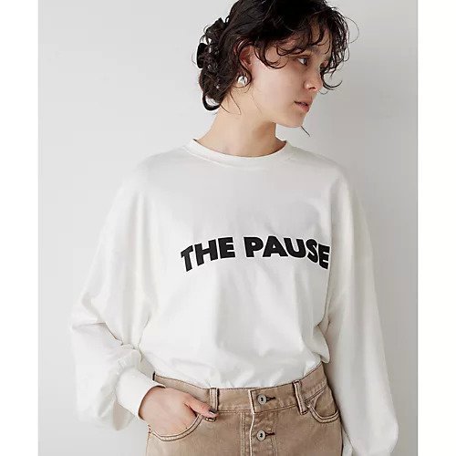 【ウィムガゼット/Whim Gazette】の【THE PAUSE】THE PAUSEロングスリーブTシャツ 人気、トレンドファッション・服の通販 founy(ファニー) 　ファッション　Fashion　レディースファッション　Fashion for Women　トップス・カットソー　Cut & Sew Tops　シャツ・ブラウス・オフィスカジュアル　Elegant Blouses & Button-Ups　ロングTシャツ・Tシャツ　Longline T-Shirts & Tees　ヴィンテージ　Vintage Style　カットソー　Cut and Sewn Top　グラデーション　Gradient, Ombre　シンプル　Simple, Minimal　スタイリッシュ　Stylish, Fashionable　スリーブ　Sleeve, Long Sleeve / Short Sleeve　バランス　Balance, Style Balance　ベーシック　Basic, Essential　モノトーン　Monotone, Black and White　ルーズ　Loose, Oversized　ロング　Long, Long-Length　ワーク　Workwear, Utility Style　other-2|ID: prp329100004903036 ipo3291000000036695333
