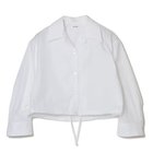 【エクラ/eclat】の【宮崎桃代さん別注】クロップトシャツ 人気、トレンドファッション・服の通販 founy(ファニー) ファッション Fashion レディースファッション Fashion for Women トップス・カットソー Cut & Sew Tops シャツ・ブラウス・オフィスカジュアル Elegant Blouses & Button-Ups バランス Balance, Style Balance 別注 Limited Edition, Custom Order 洗える Machine Washable thumbnail ホワイト|ID: prp329100004907903 ipo3291000000036758576