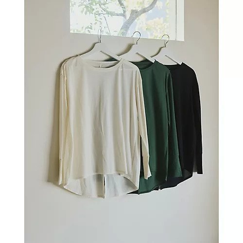 【スアデオ/suadeo】のバックスリットルーズトップス 人気、トレンドファッション・服の通販 founy(ファニー) 　ファッション　Fashion　レディースファッション　Fashion for Women　トップス・カットソー　Cut & Sew Tops　なめらか　Smooth, Silky Texture　インナー　Innerwear　シルク　Silk, 100% Silk　シンプル　Simple, Minimal　スリット　Slit, Slit Detail　プレート　Plate, Dish　洗える　Machine Washable　A/W・秋冬　Autumn/Winter　other-2|ID: prp329100004914486 ipo3291000000036830882