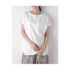 【ヒューマンウーマン/HUMAN WOMAN】のフレンチスリーブ天竺Tシャツ ホワイト|ID: prp329100004916945 ipo3291000000036862997