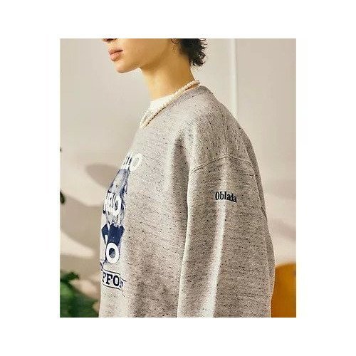 【オブラダ/Oblada】のUNCLE SWEAT 人気、トレンドファッション・服の通販 founy(ファニー) 　ファッション　Fashion　レディースファッション　Fashion for Women　トップス・カットソー　Cut & Sew Tops　レディースパーカー・カジュアルフーディー　Casual Hoodies & Sweatshirts　スウェット・クルーネックトップス　Sweatshirts & Crewnecks / Relaxed Fit Sweat Tops　シンプル　Simple, Minimal　スウェット / スエット　Sweatshirt, Sweatwear　プリント　Print, Printed Pattern　洗える　Machine Washable　other-3|ID: prp329100004918508 ipo3291000000036890935